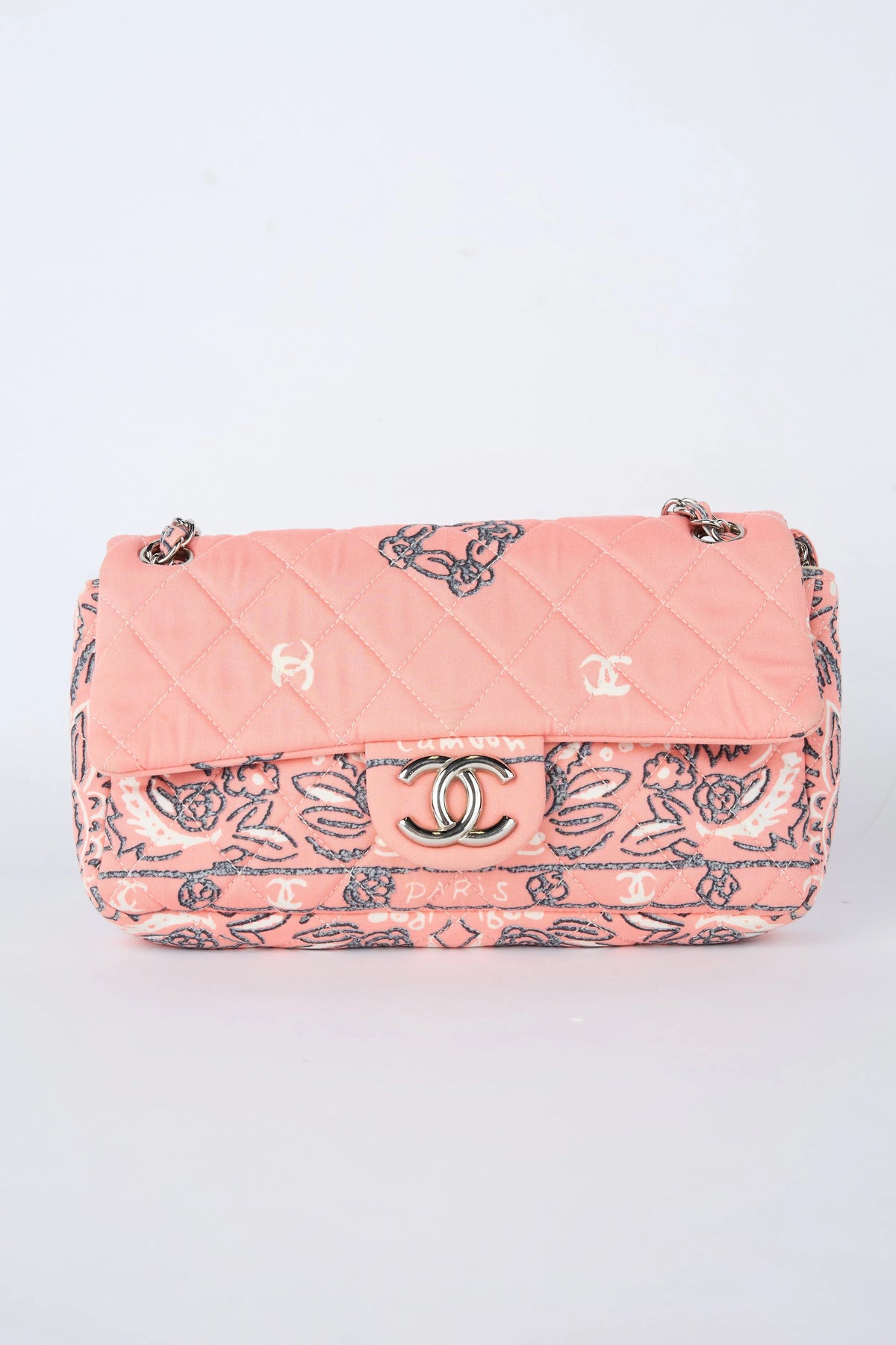 RARE CHANEL PINK BANDANA FLAP
