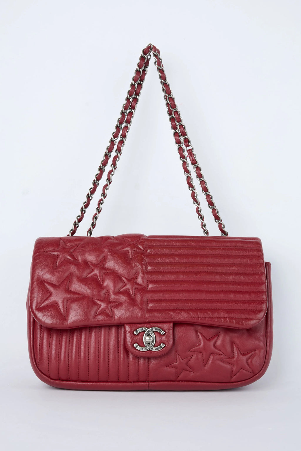 CHANEL STARS AND STRIPES JUMBO FLAP