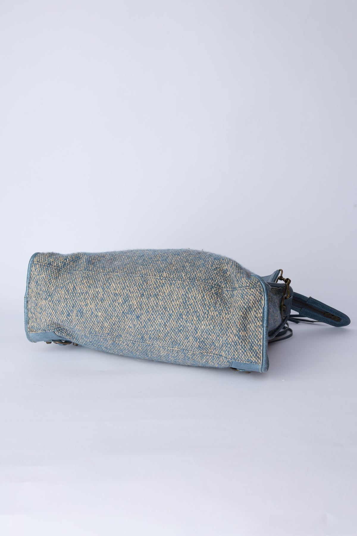 BALENCIAGA BLUE WOOL CITY
