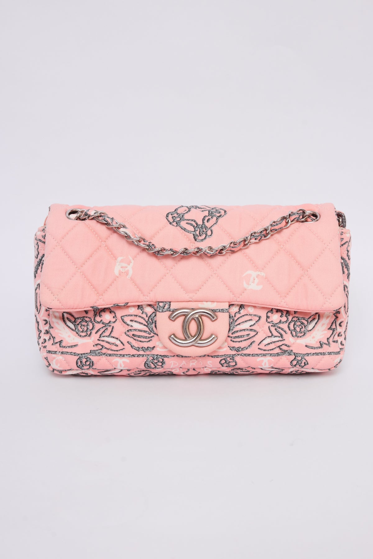 CHANEL PINK BANDANA FLAP