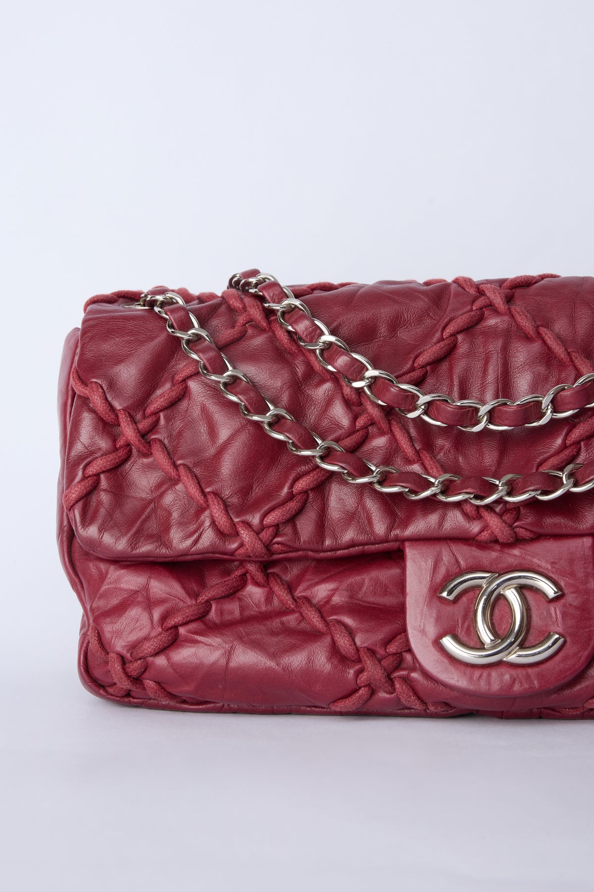 CHANEL MEDIUM RED ULTRA STITCH FLAP BAG