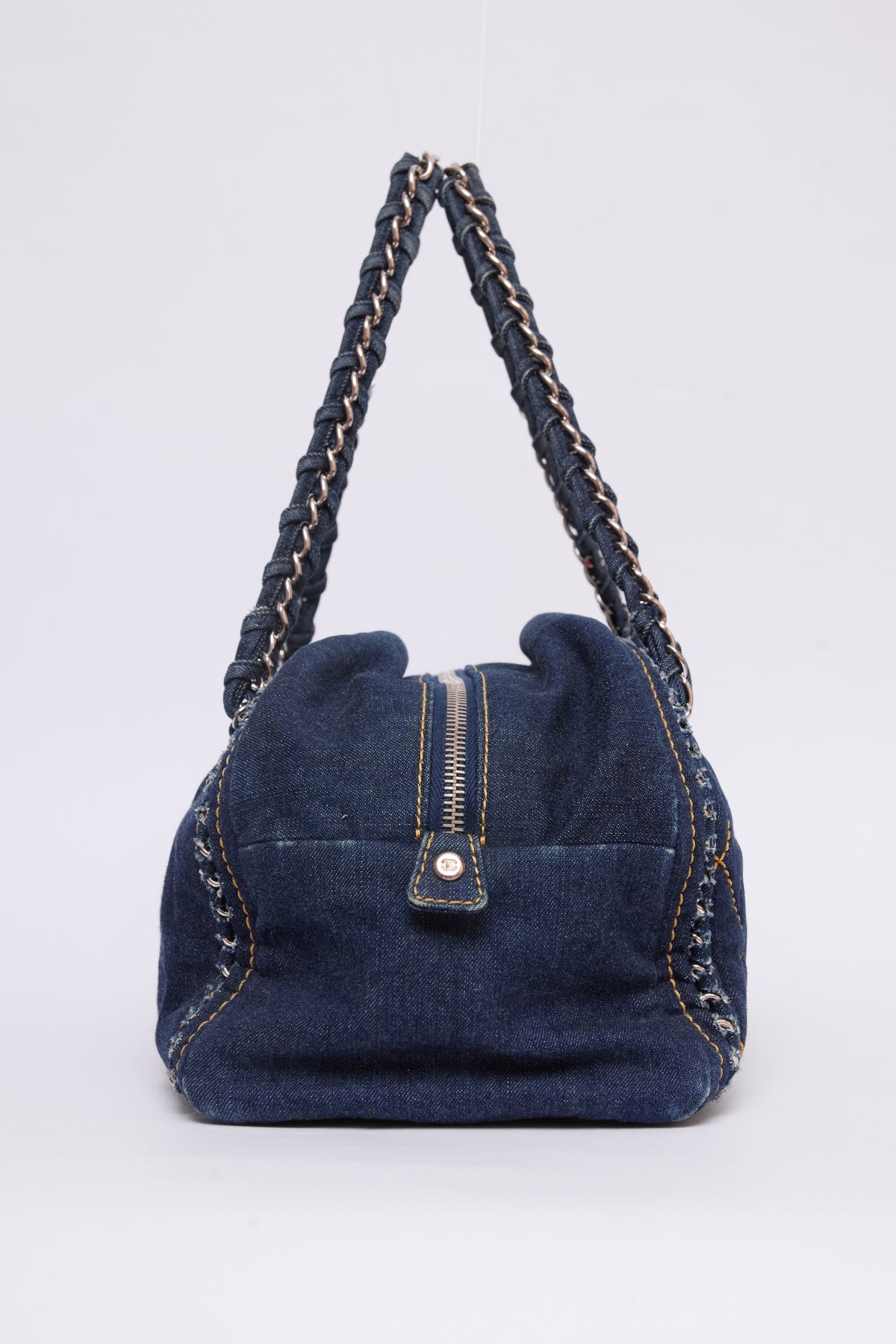 CHANEL DENIM LUXE LIGNE BOWLER