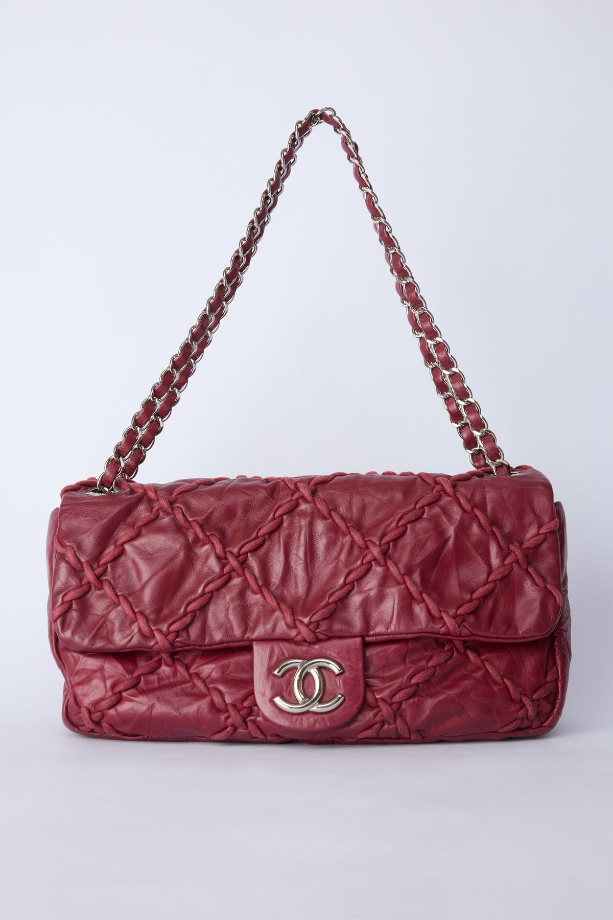 CHANEL MEDIUM RED ULTRA STITCH FLAP BAG