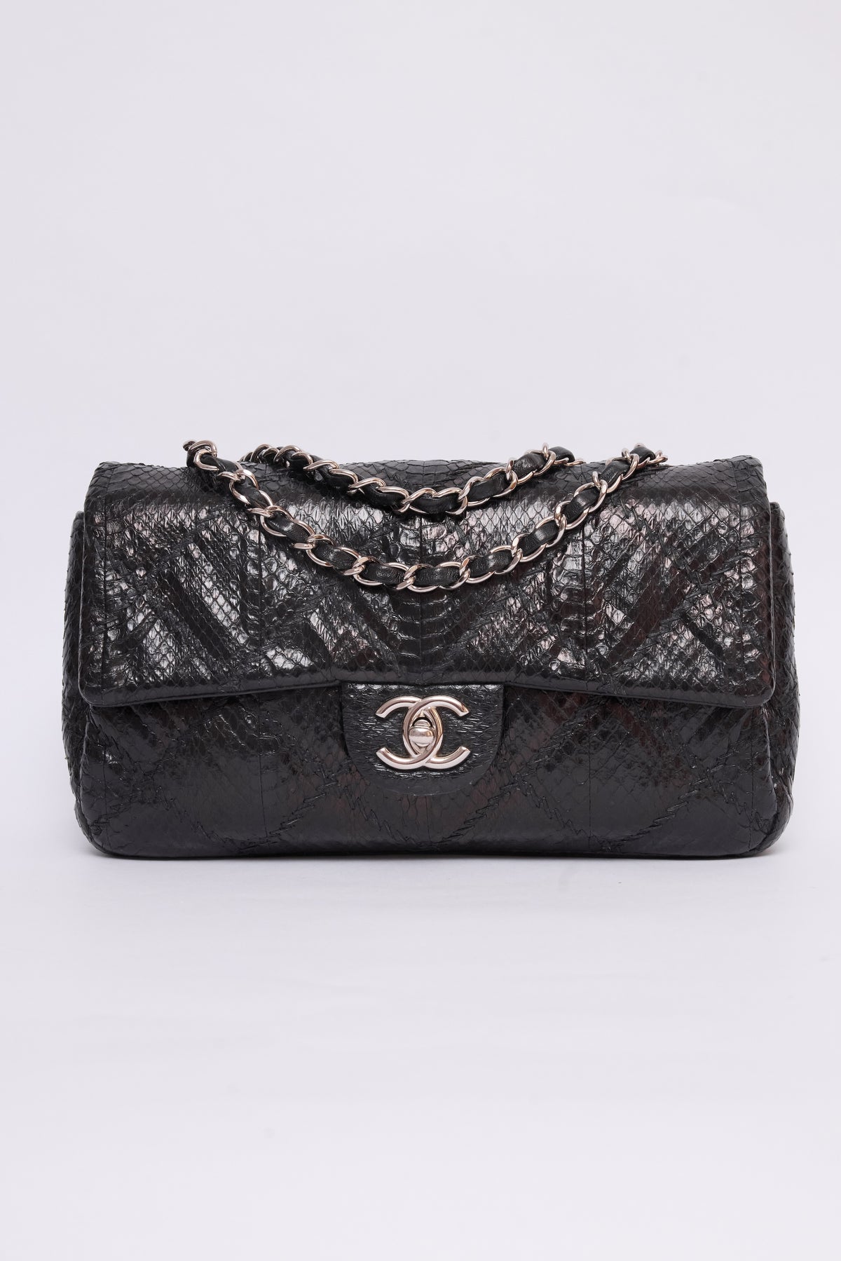 CHANEL PYTHON ULTIMATE STITCH FLAP