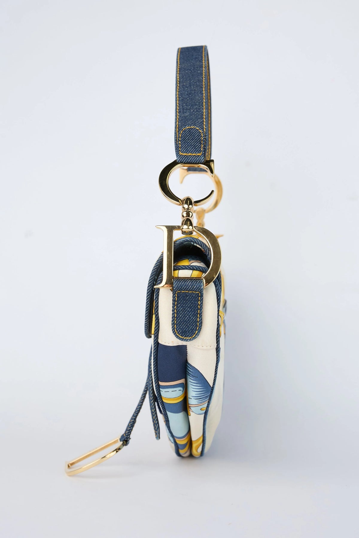 RARE DIOR BLUE CARRIE SADDLE