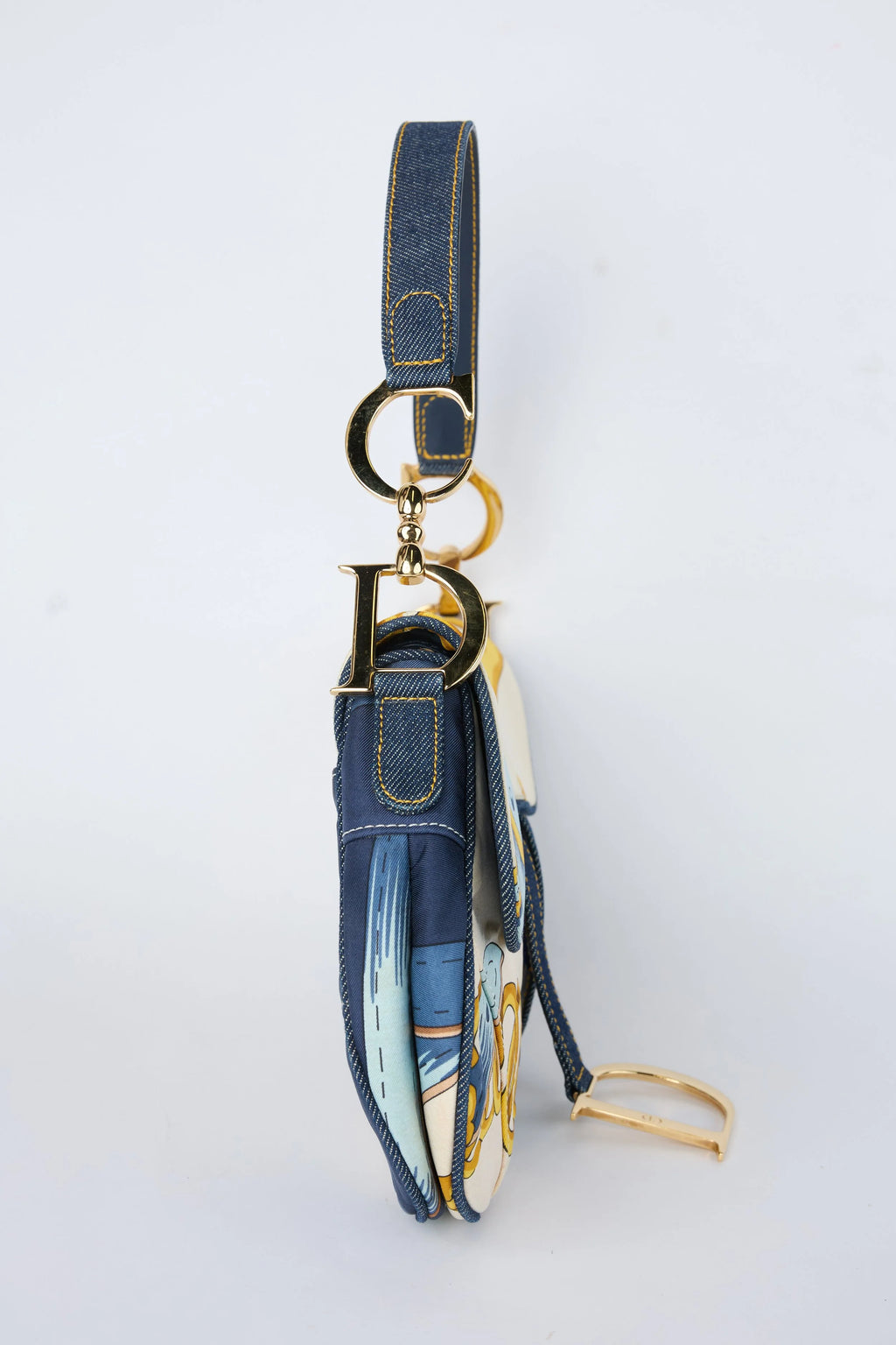 RARE DIOR BLUE CARRIE SADDLE