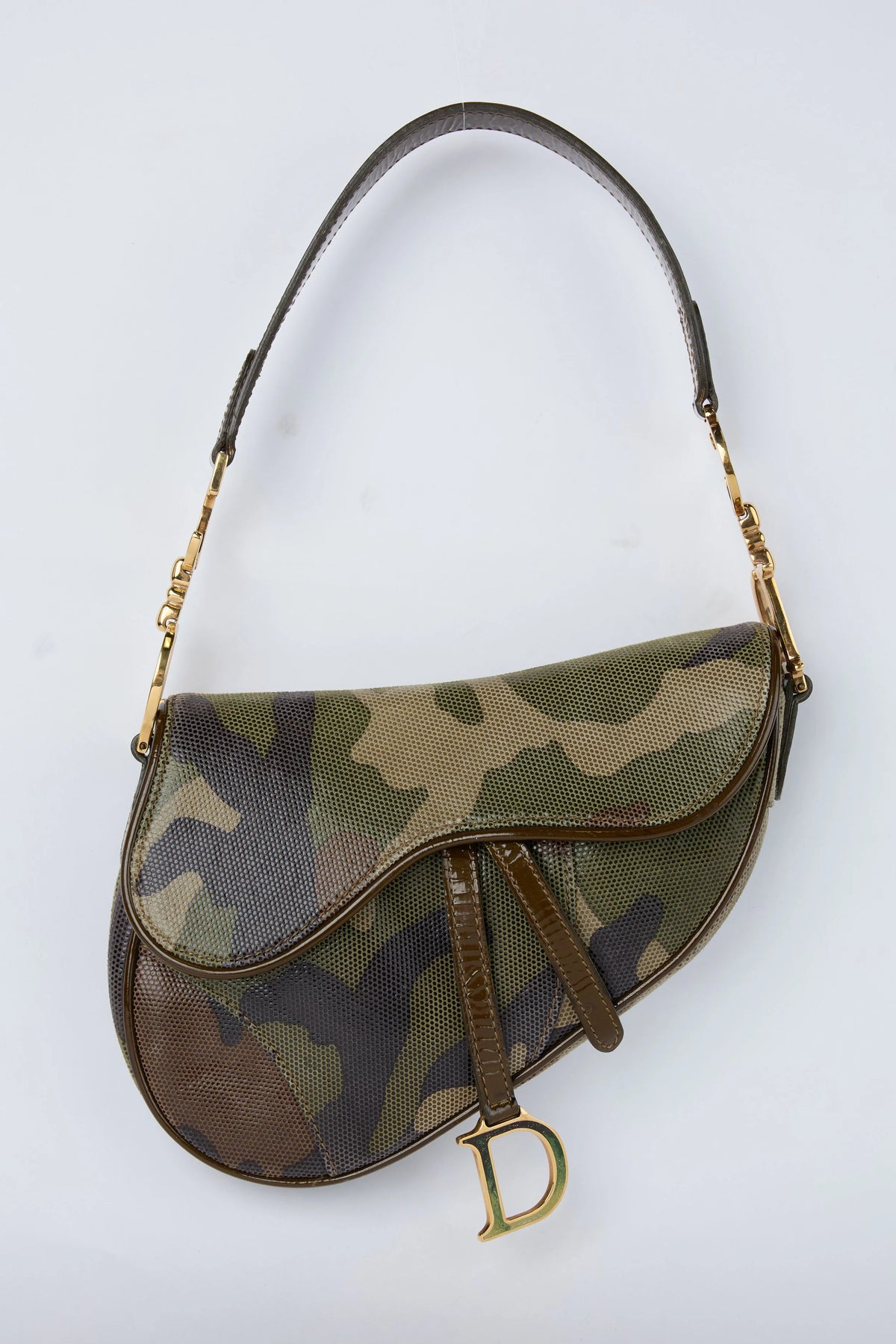 RARE DIOR CAMOFLAUGE MINI SADDLE