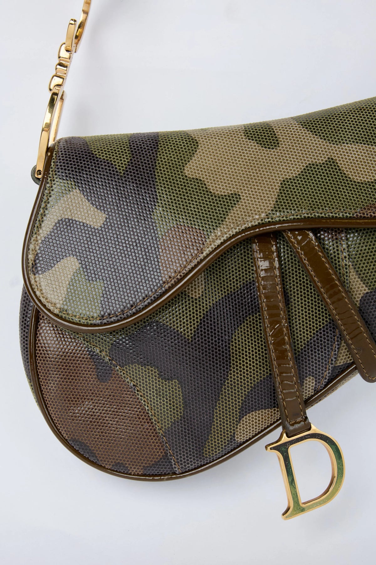 RARE DIOR CAMOFLAUGE MINI SADDLE
