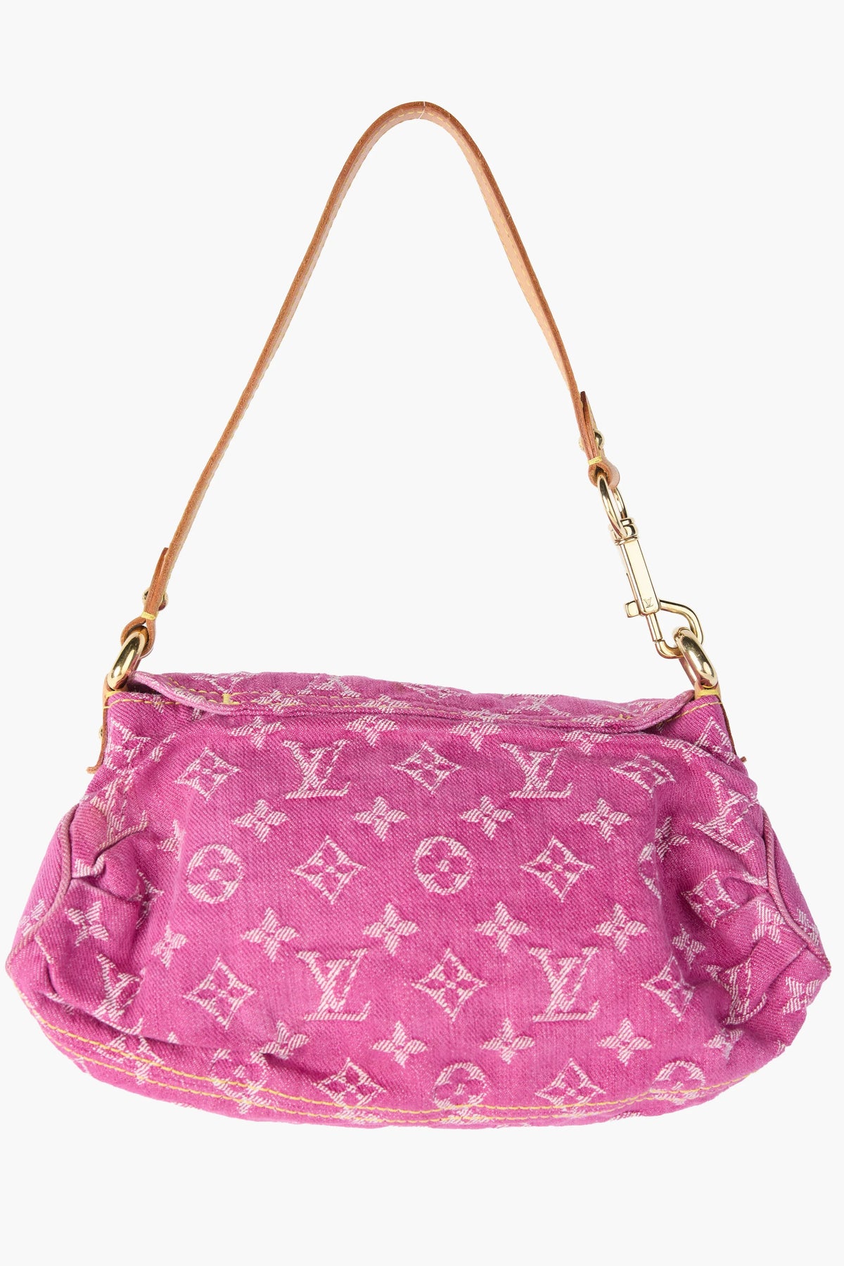 Louis Vuitton Monogram Pink Denim Pleaty