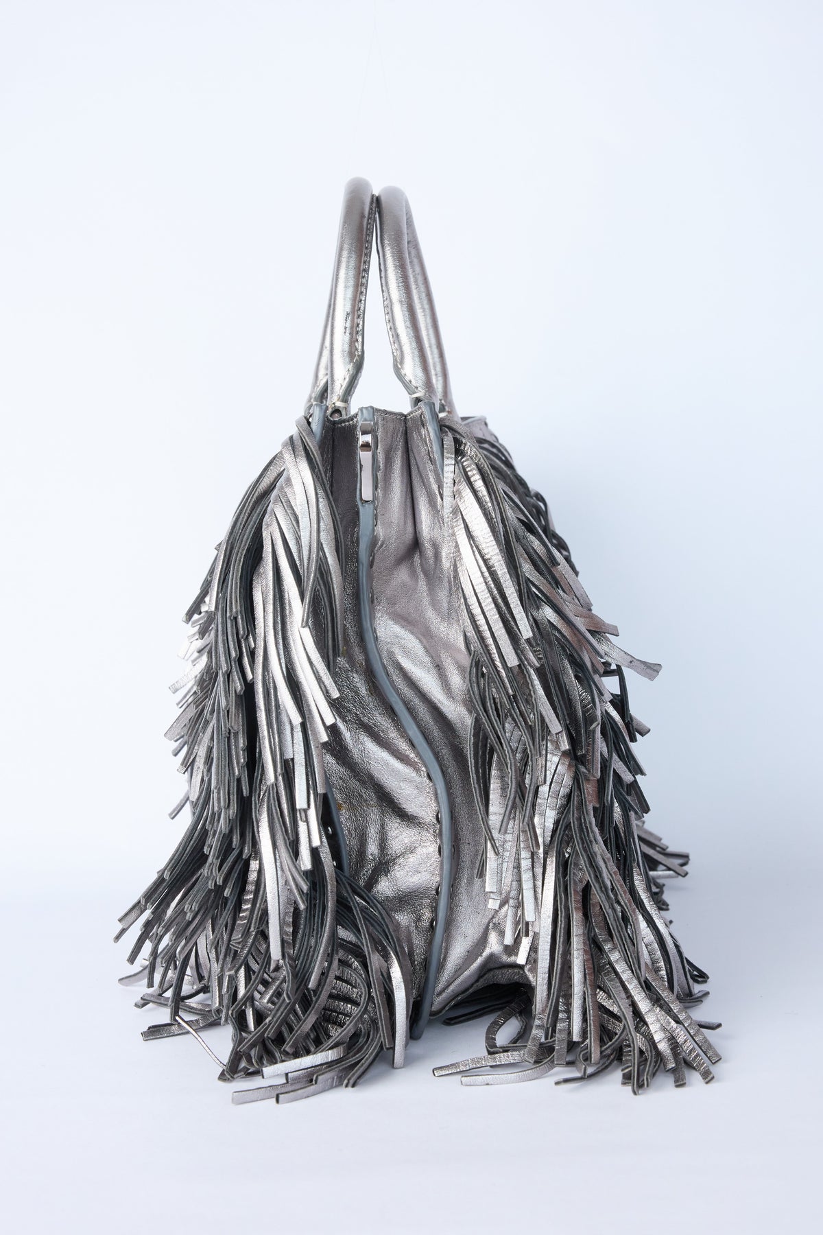 PRADA METALLIC FRINGE BAG