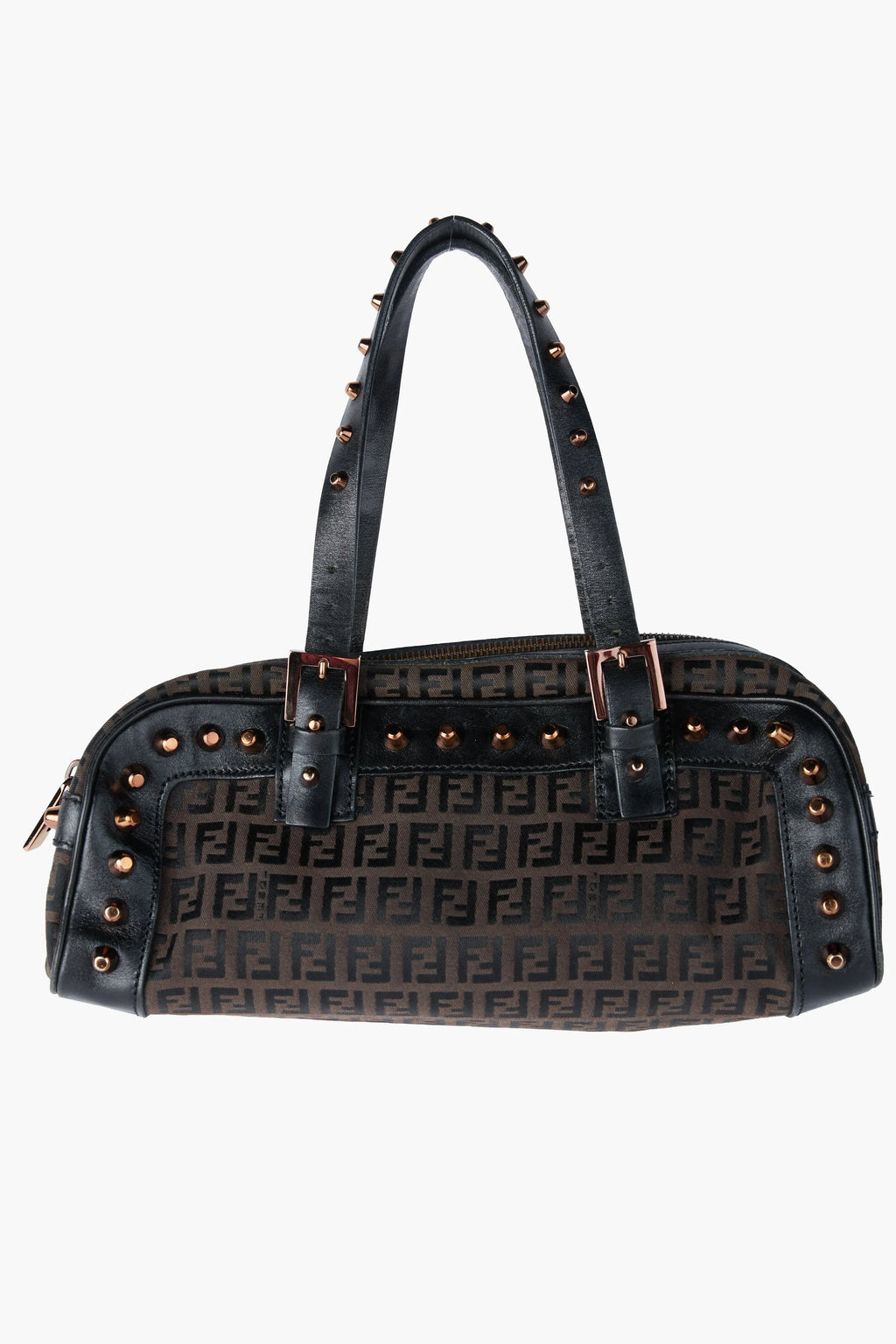 Fendi Studded Zucchino Bowler