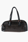 Fendi Studded Zucchino Bowler