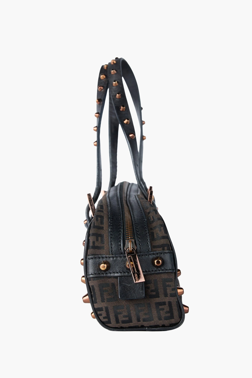 Fendi Studded Zucchino Bowler
