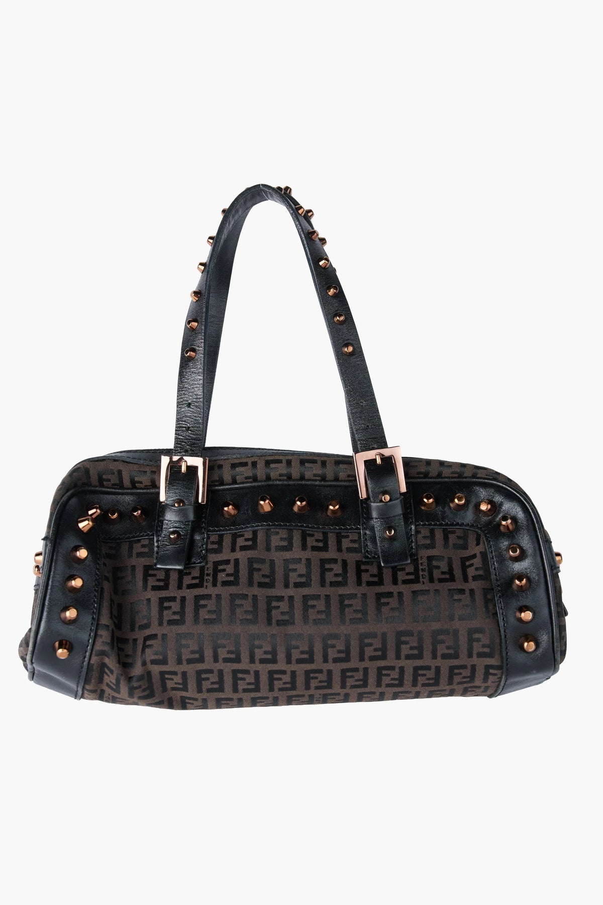 Fendi Studded Zucchino Bowler