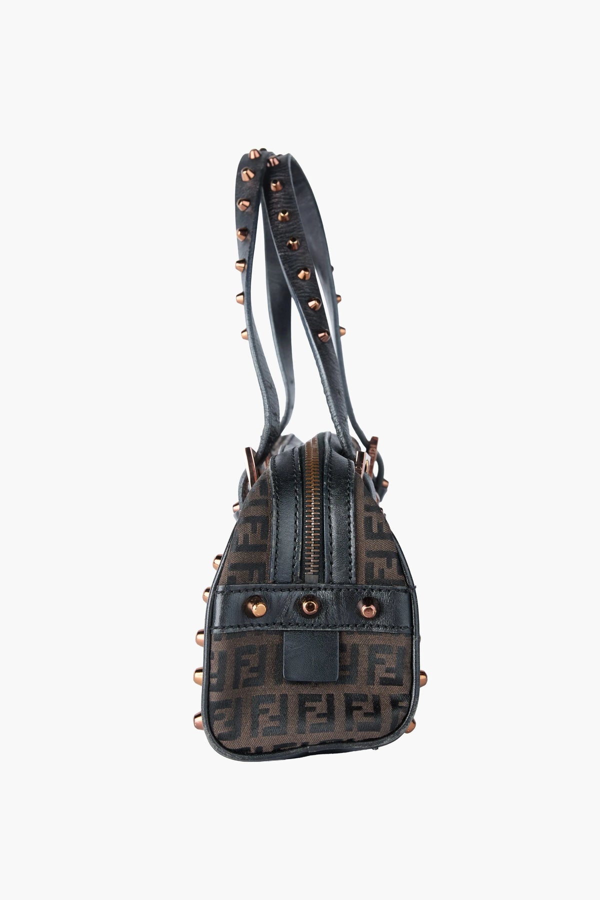 Fendi Studded Zucchino Bowler