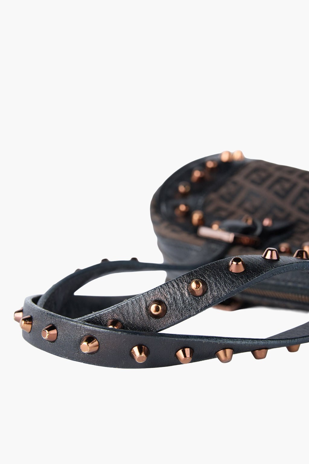 Fendi Studded Zucchino Bowler