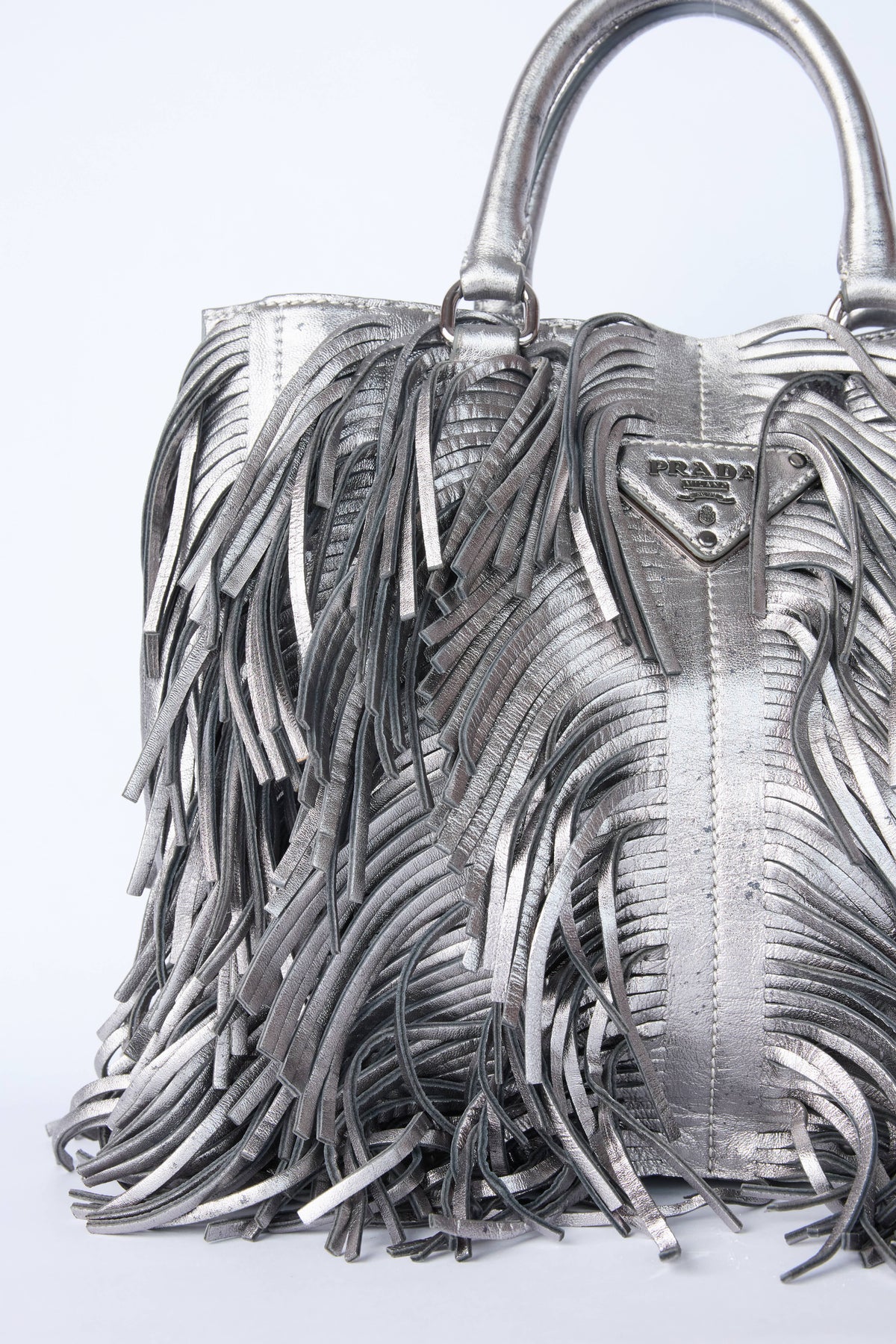PRADA METALLIC FRINGE BAG