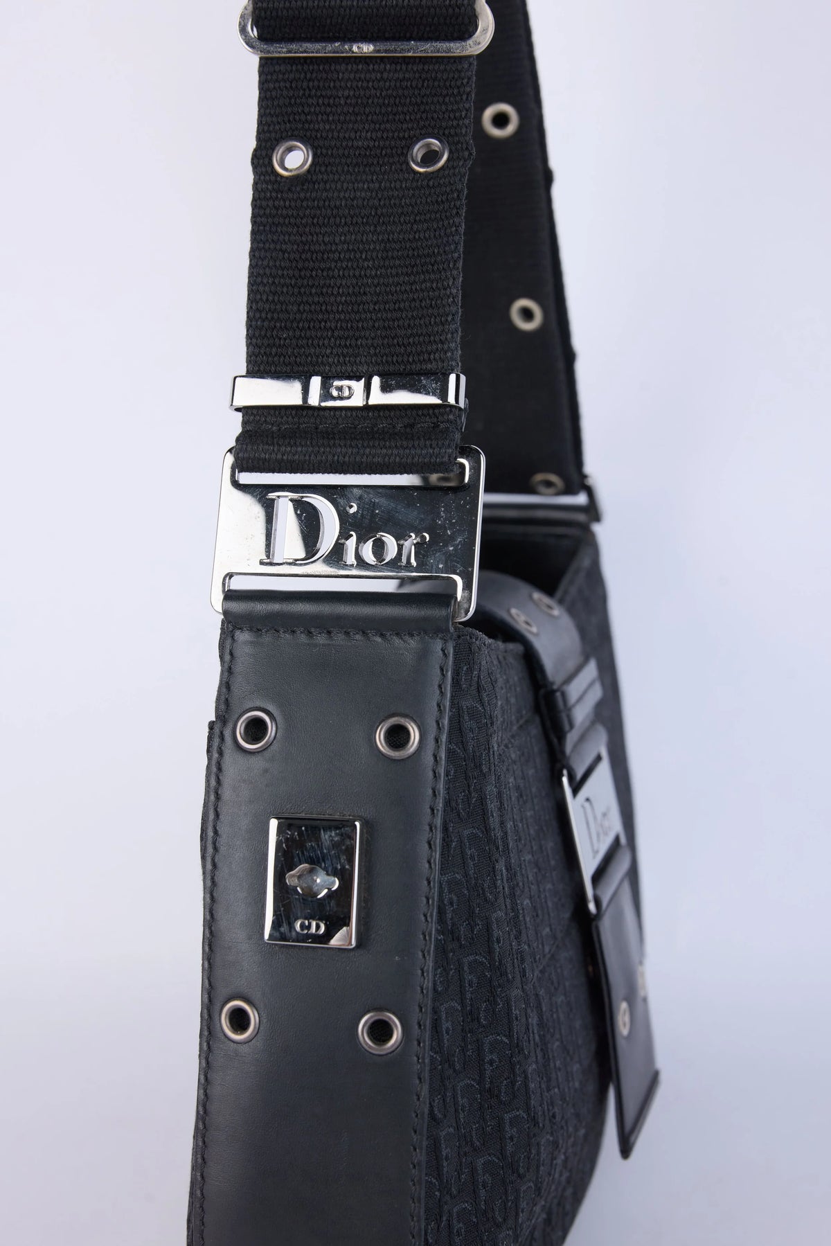 DIOR BLACK OBLQIUE  SHOULDER BAG