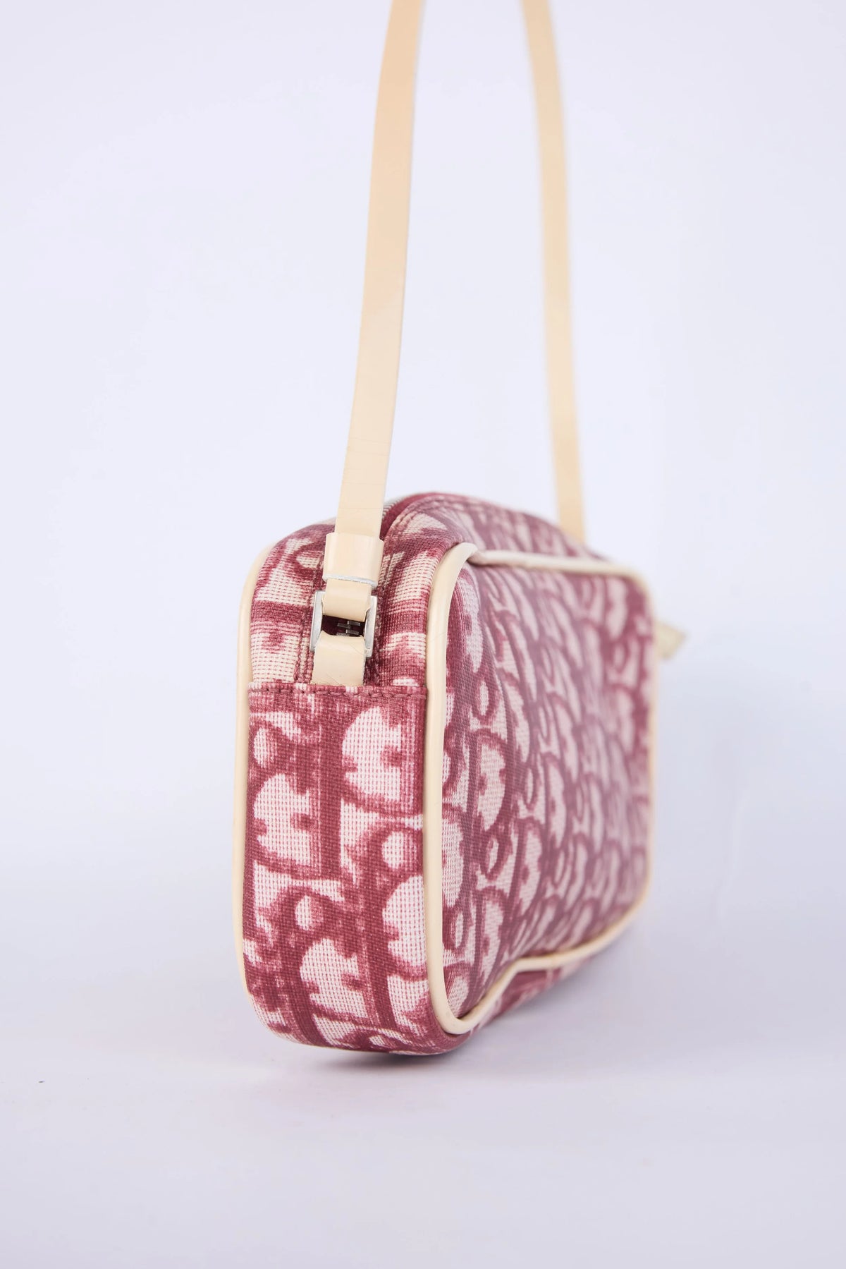 DIOR RED OBLIQUE JACQUARD NO.1 POCHETTE BAG