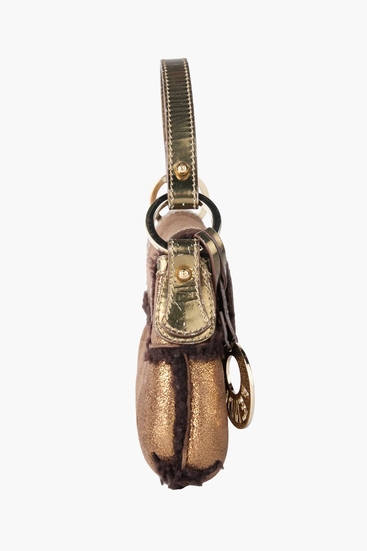 Fendi Bronze Shearling Mini Chef