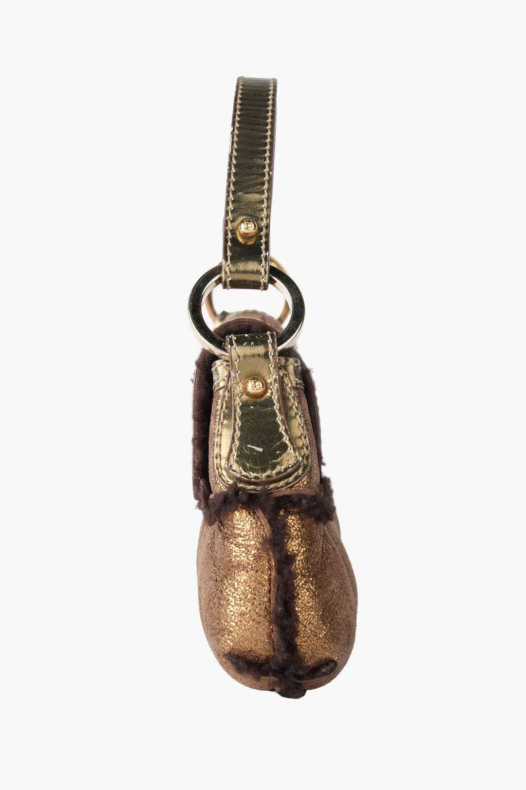 Fendi Bronze Shearling Mini Chef