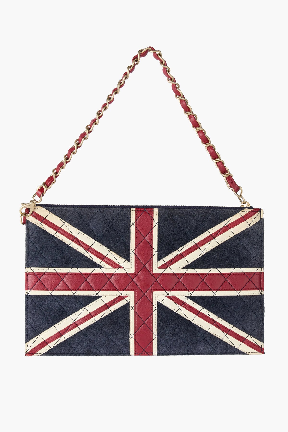 RARE Chanel Paris London Union Jack Clutch
