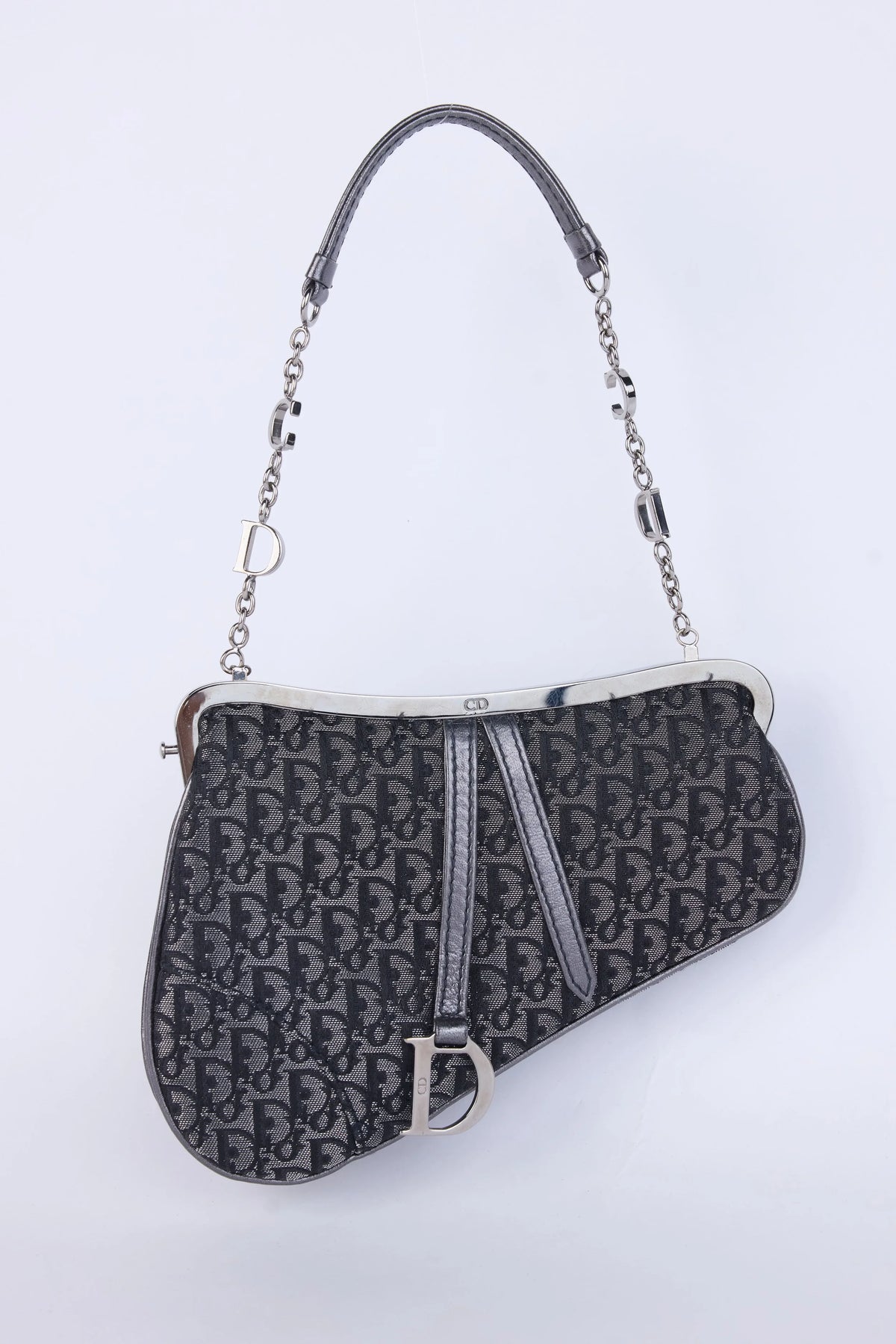 RARE DIOR TROTTER METALLIC MINI SADDLE