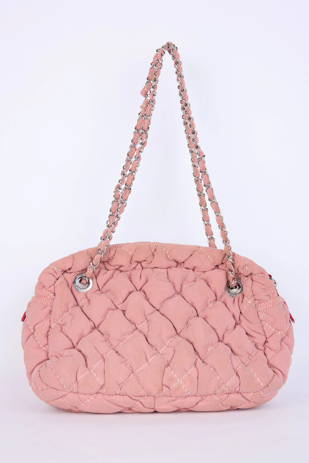 CHANEL BUBBLE QUILTED BAG RED