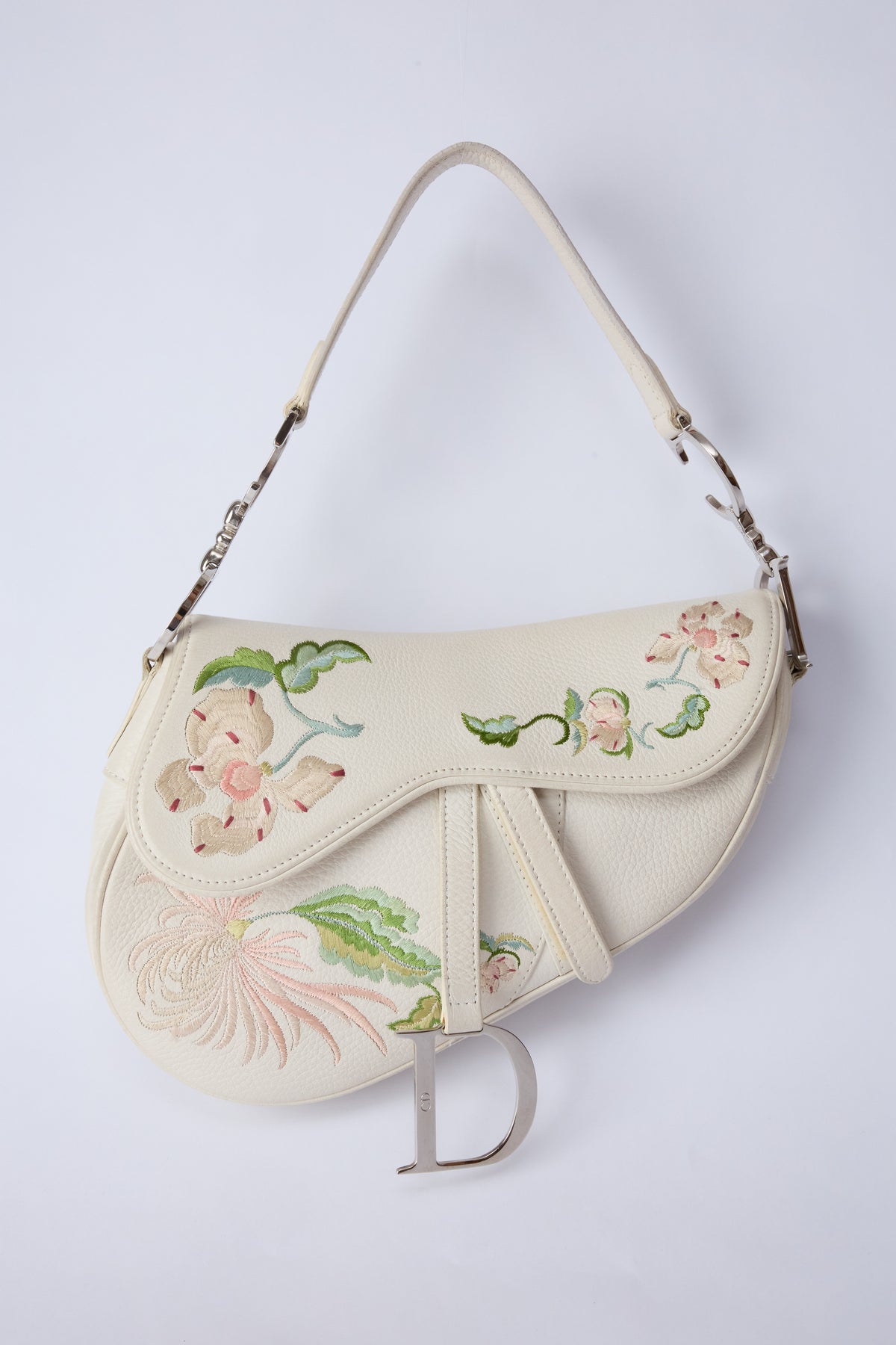 DIOR WHITE ROMANTIQUE SADDLE