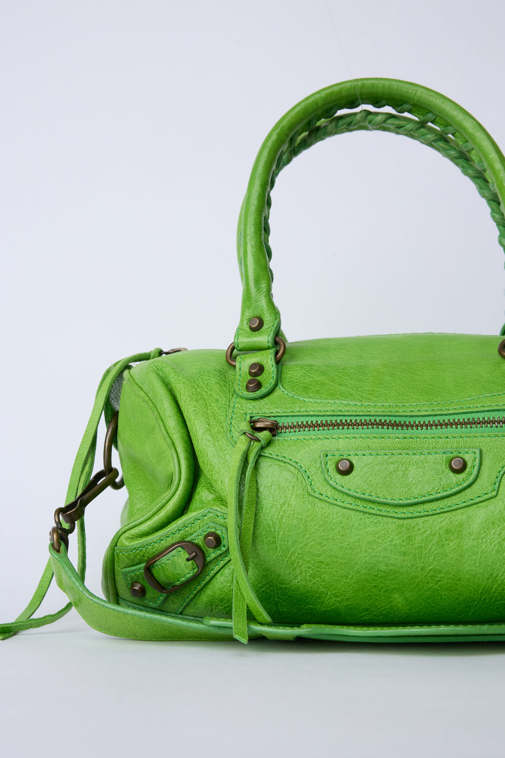 BALENCIAGA APPLE GREEN MINI TWIGGY