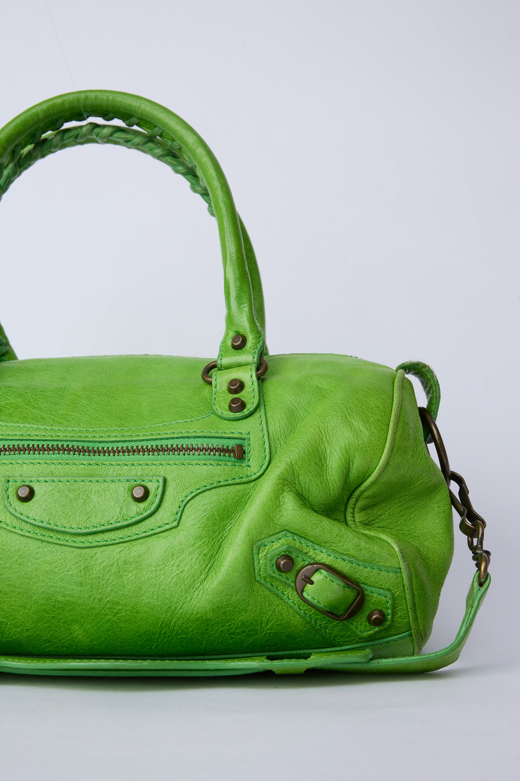 BALENCIAGA APPLE GREEN MINI TWIGGY