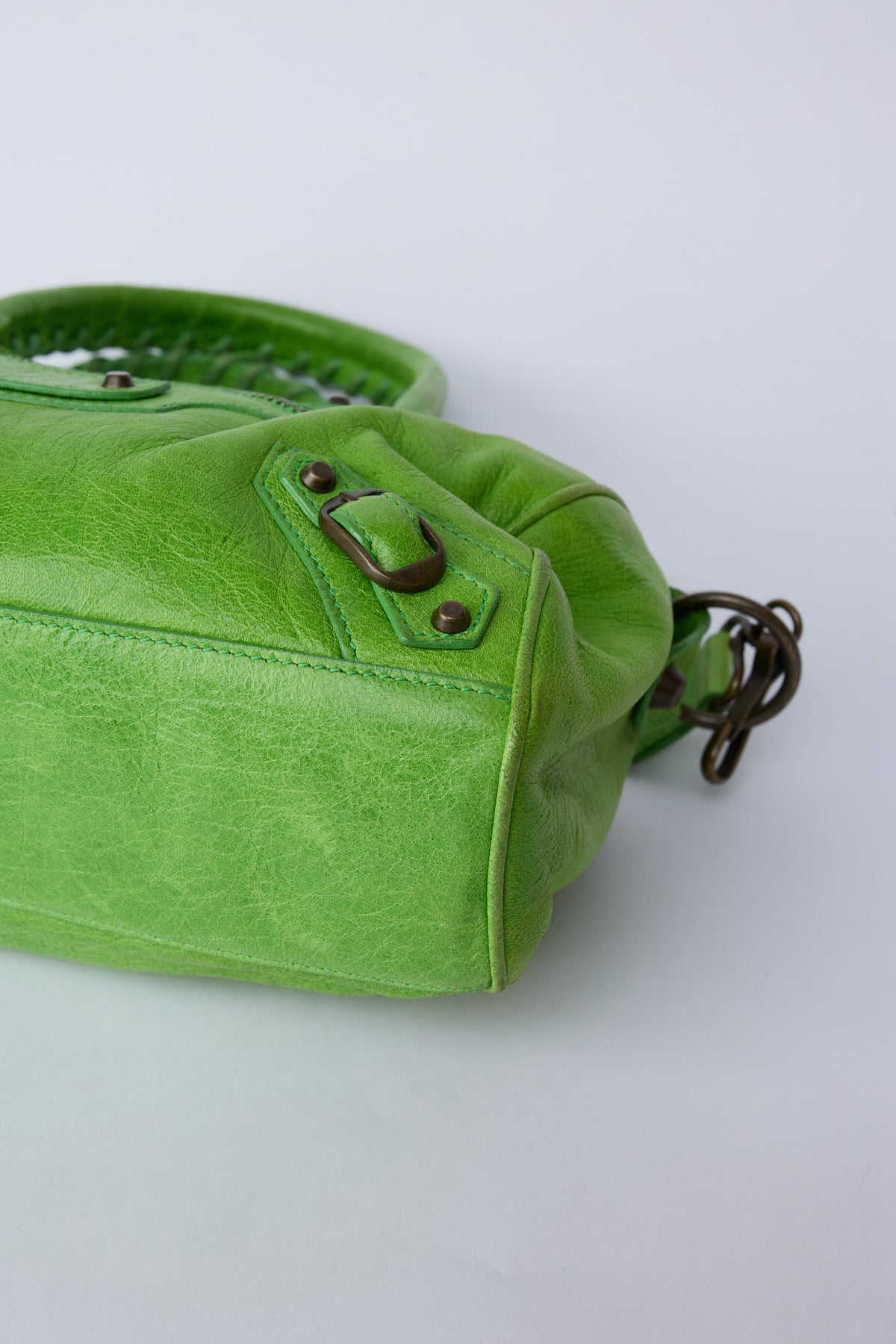 BALENCIAGA APPLE GREEN MINI TWIGGY