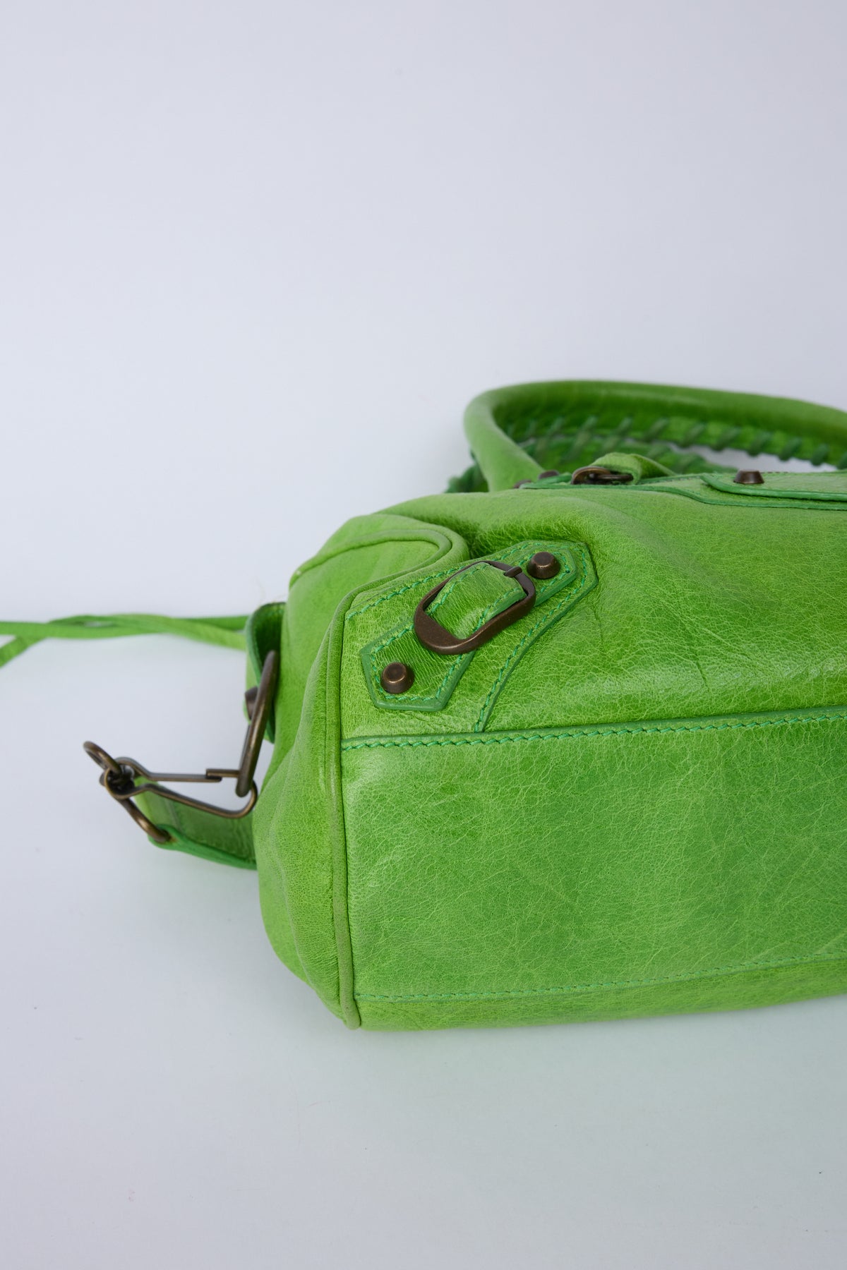 BALENCIAGA APPLE GREEN MINI TWIGGY