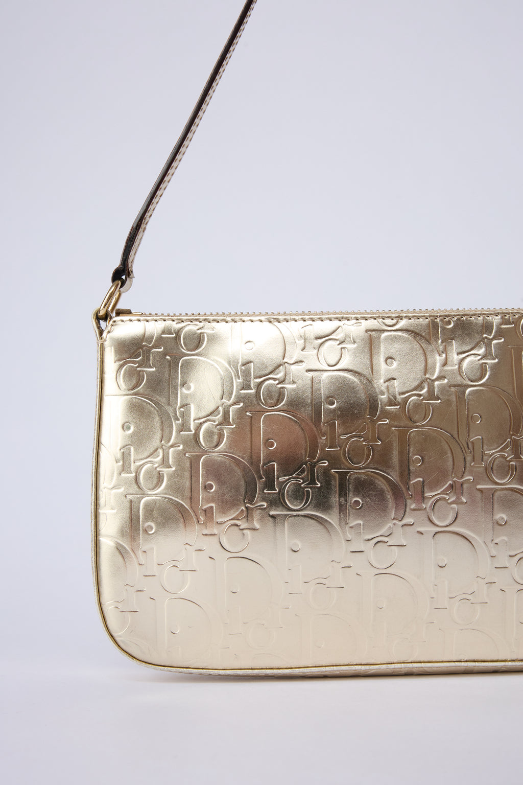 DIOR METALLIC TROTTER POCHETTE