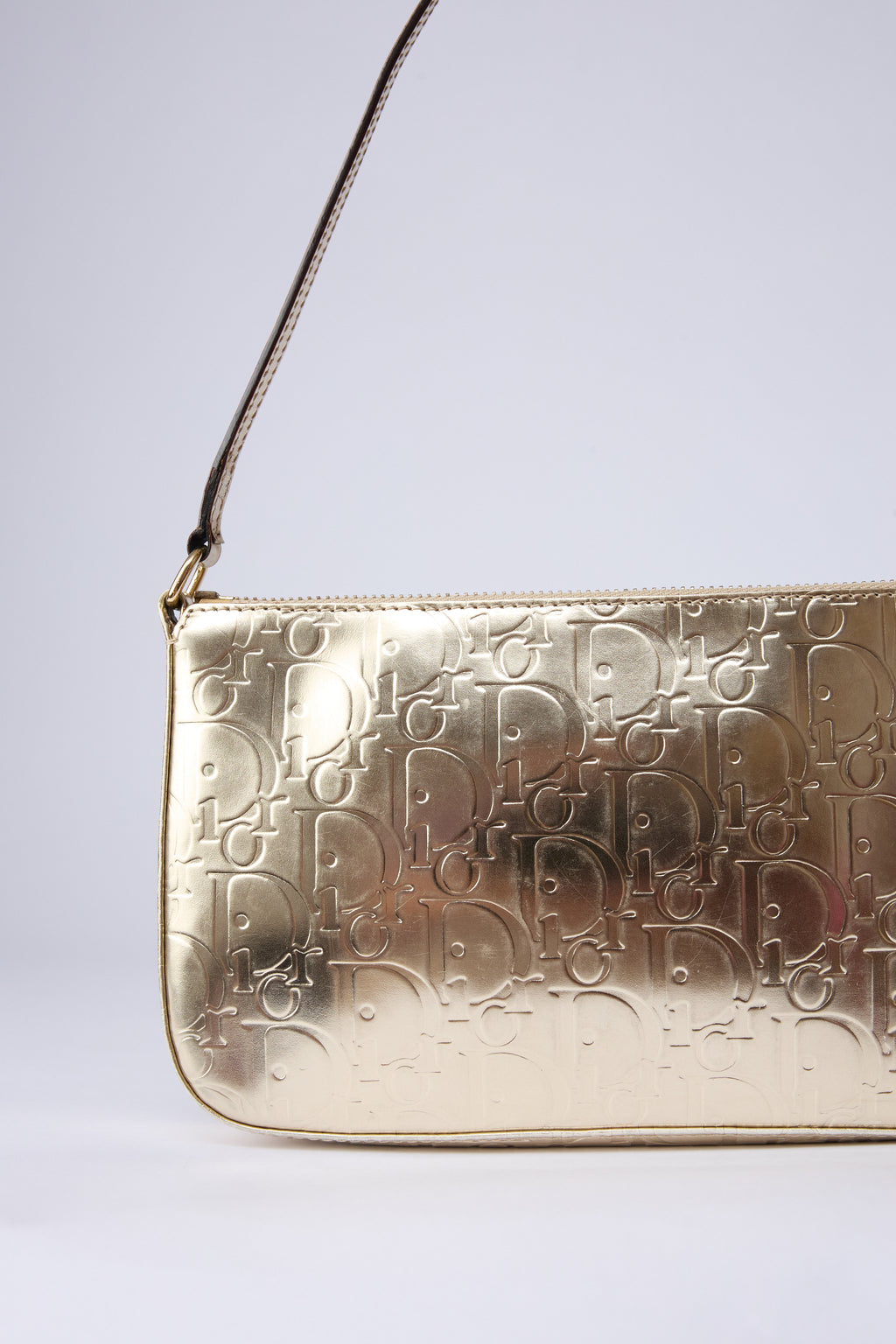 DIOR METALLIC TROTTER POCHETTE