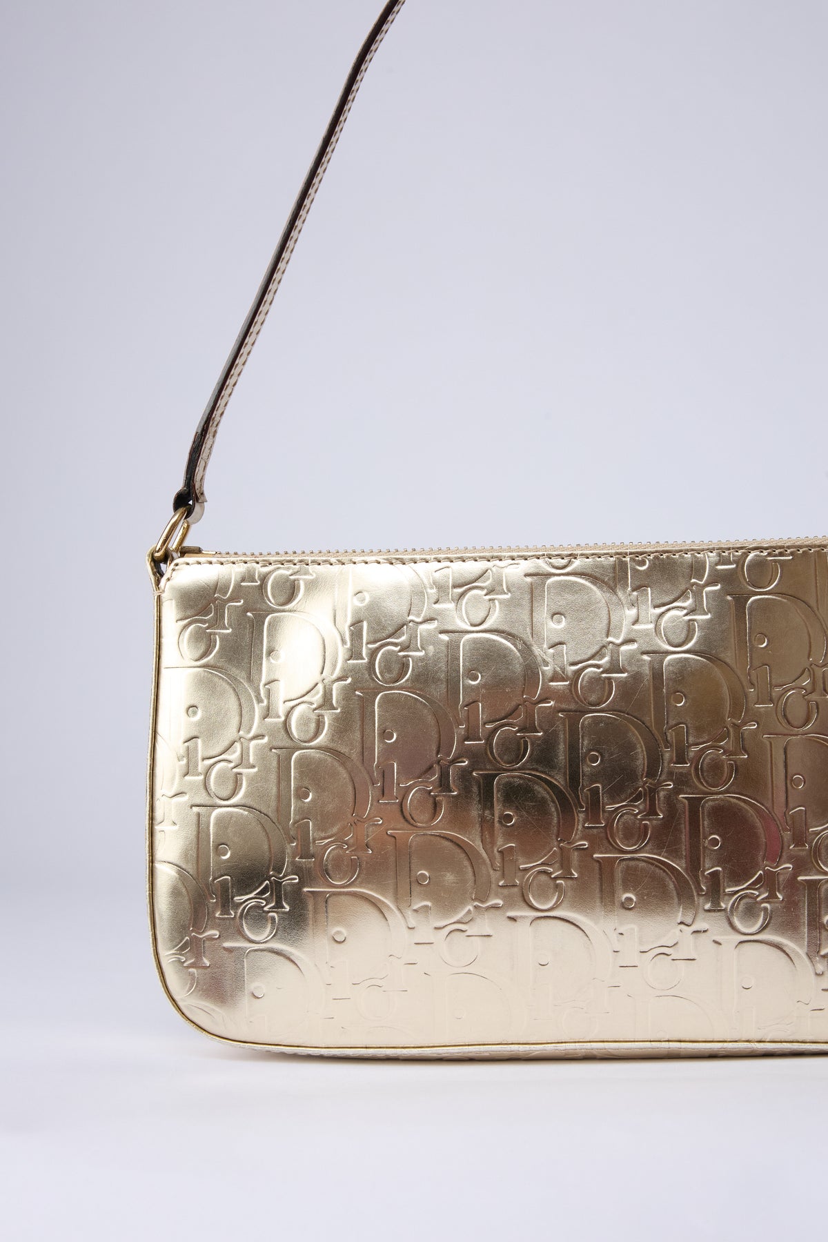 DIOR METALLIC TROTTER POCHETTE
