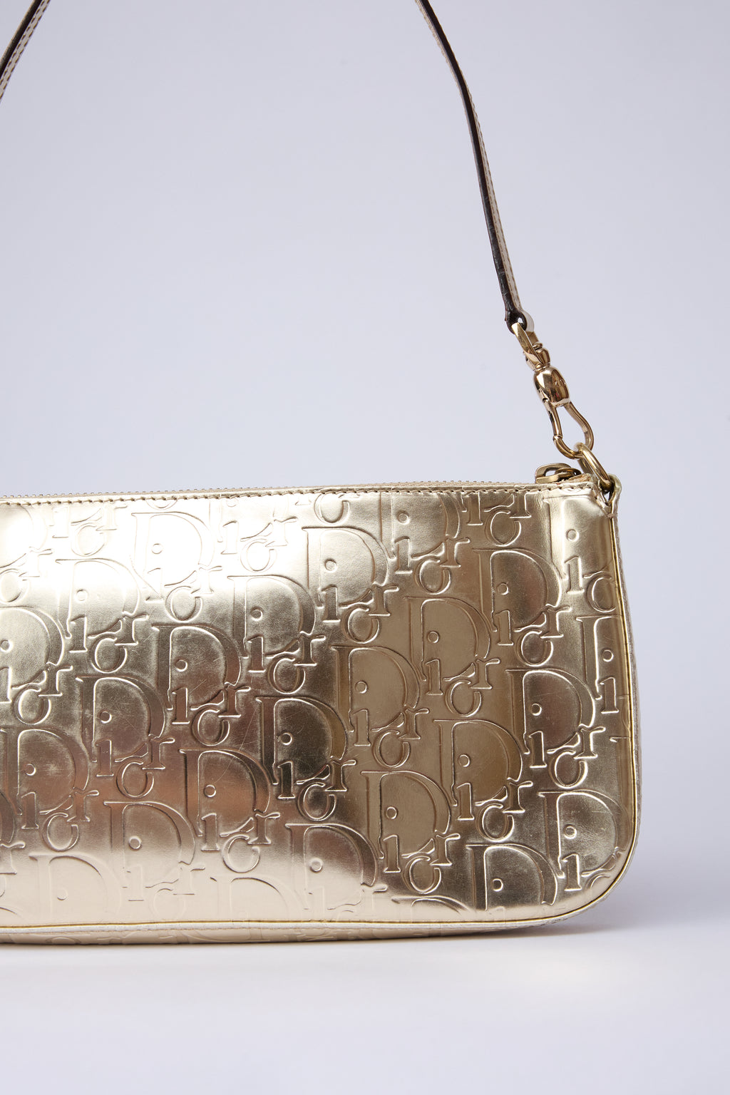DIOR METALLIC TROTTER POCHETTE