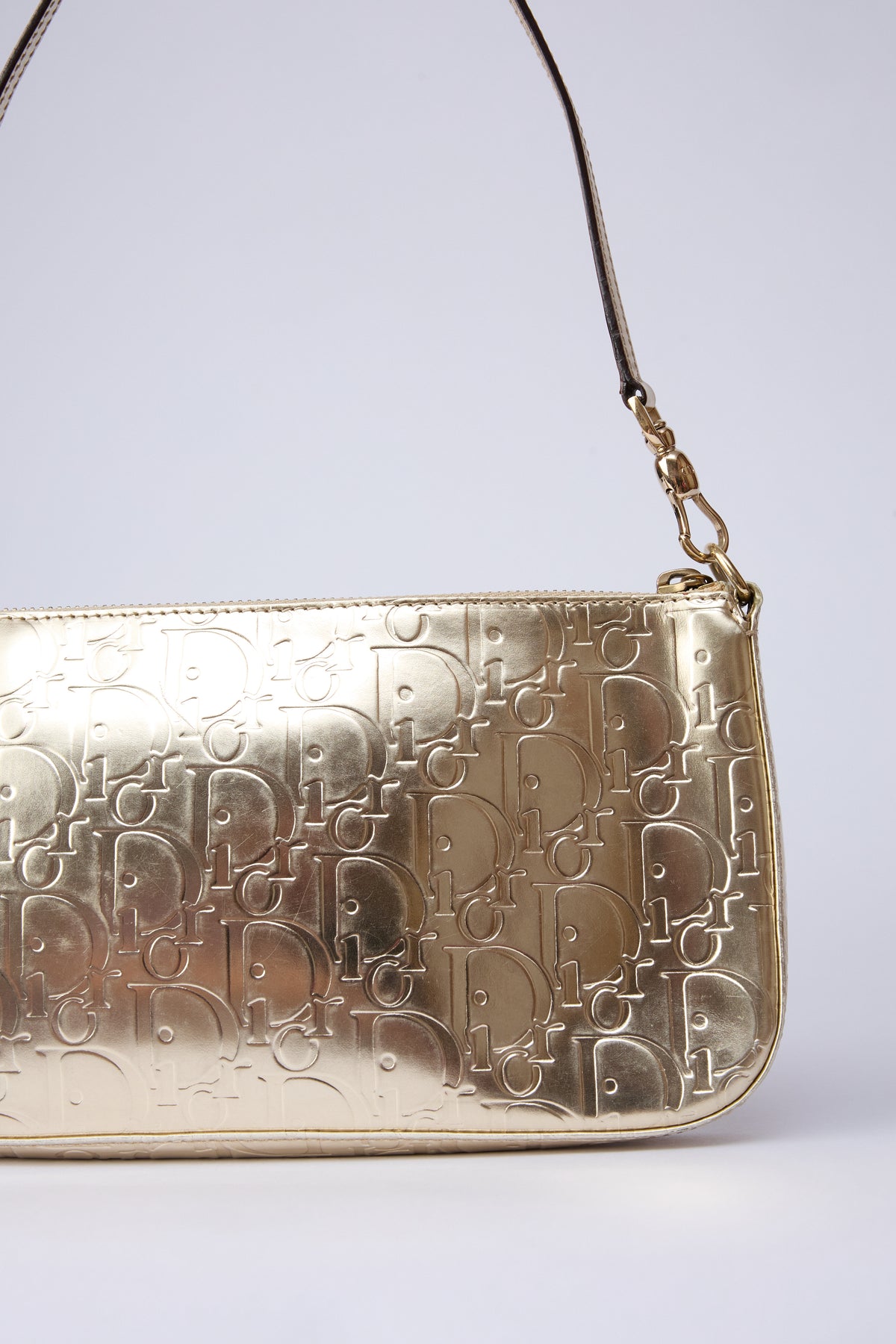 DIOR METALLIC TROTTER POCHETTE