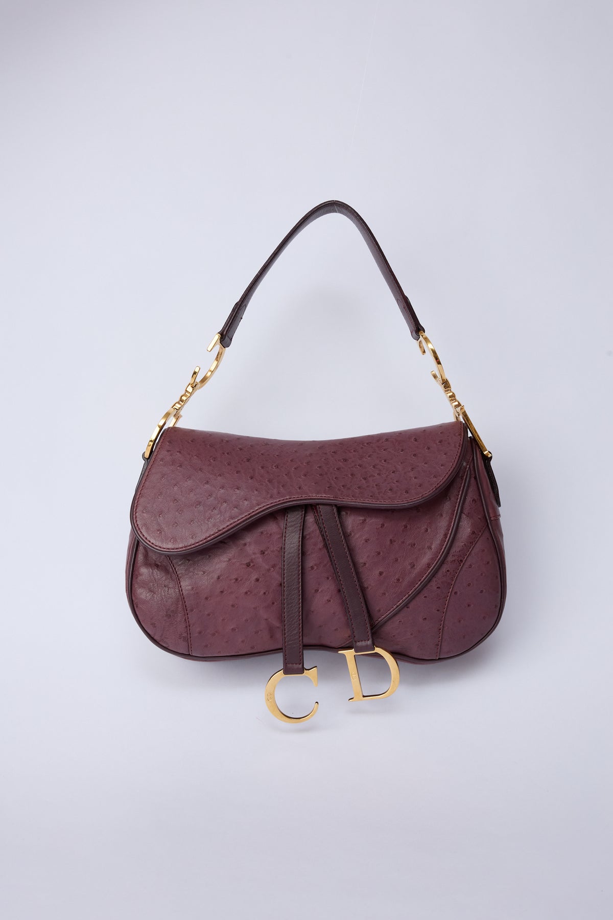 DIOR PURPLE DOUBLE SADDLE