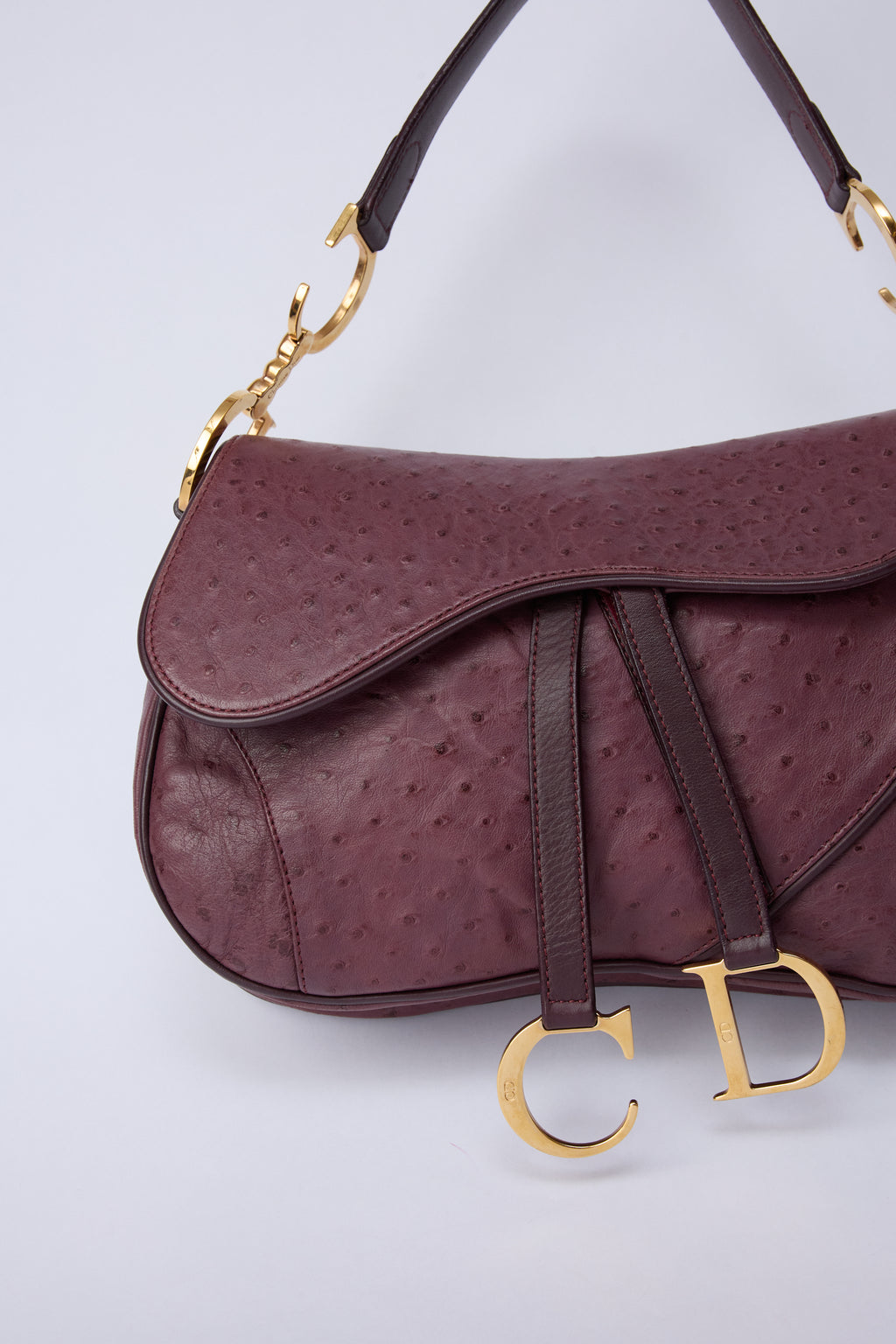 DIOR PURPLE DOUBLE SADDLE