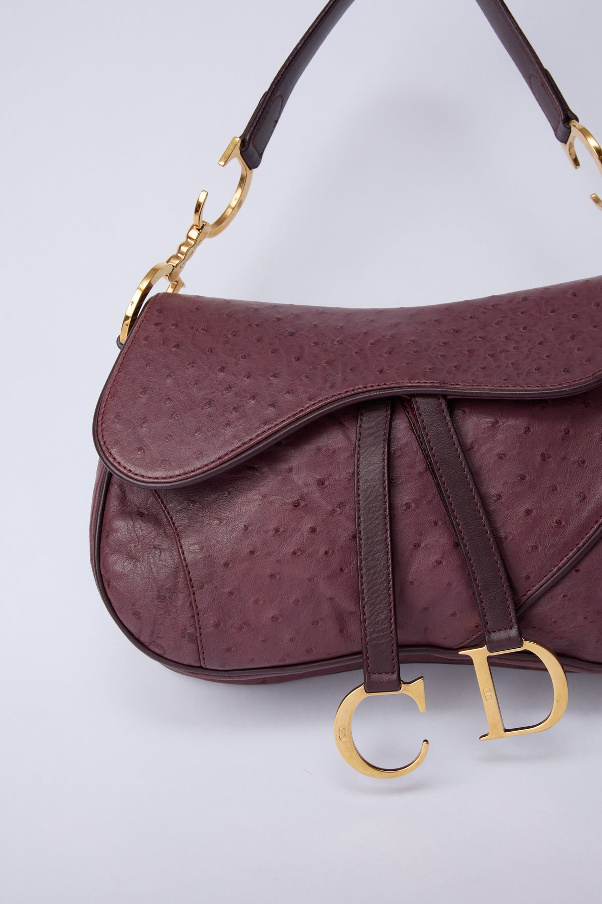 DIOR PURPLE DOUBLE SADDLE