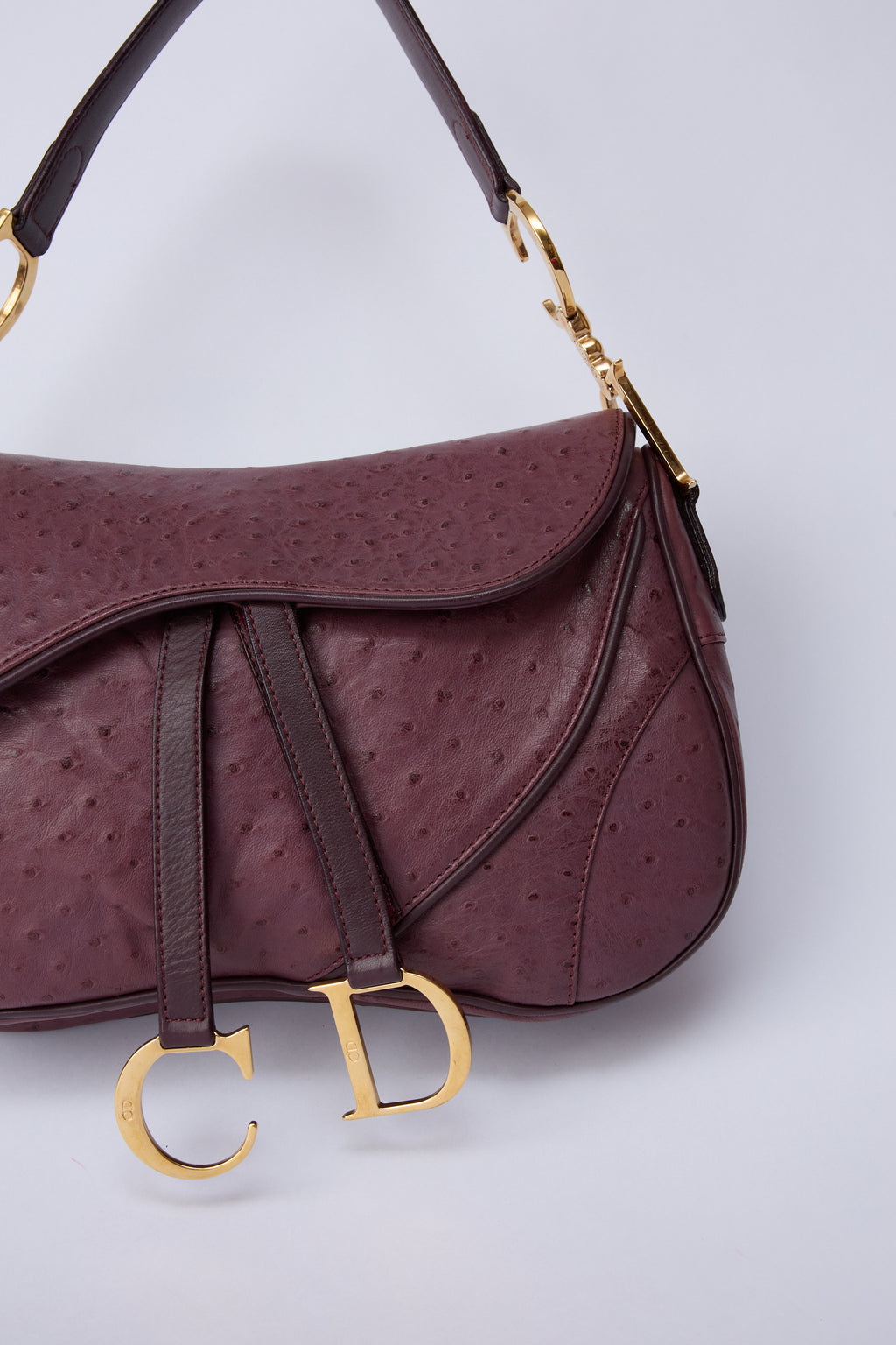 DIOR PURPLE DOUBLE SADDLE