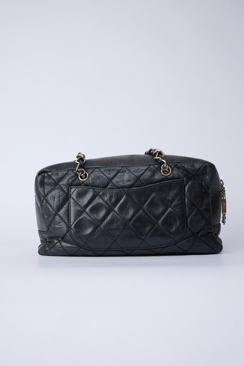 CHANEL CAMBON LIGNE BLACK CHAIN BOWLER