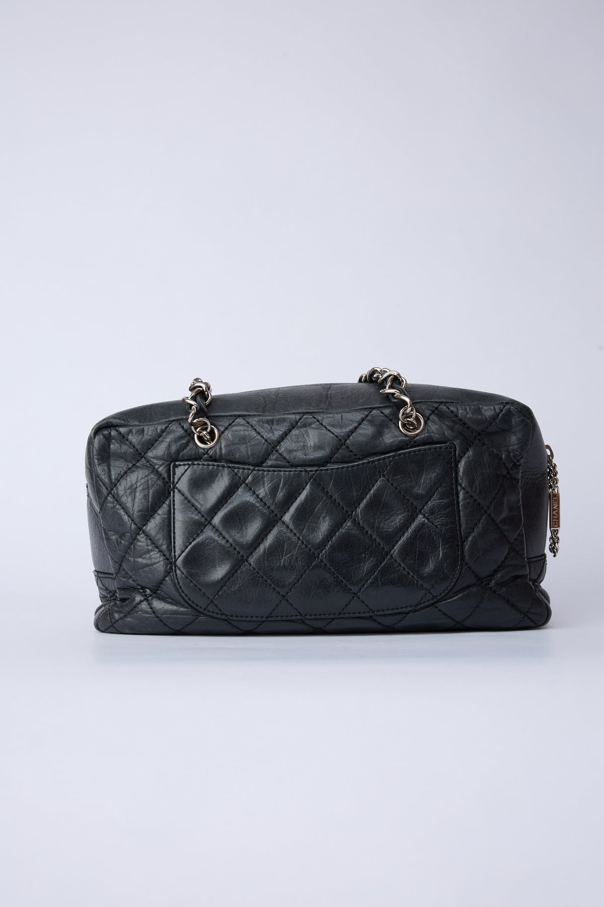 CHANEL CAMBON LIGNE BLACK CHAIN BOWLER
