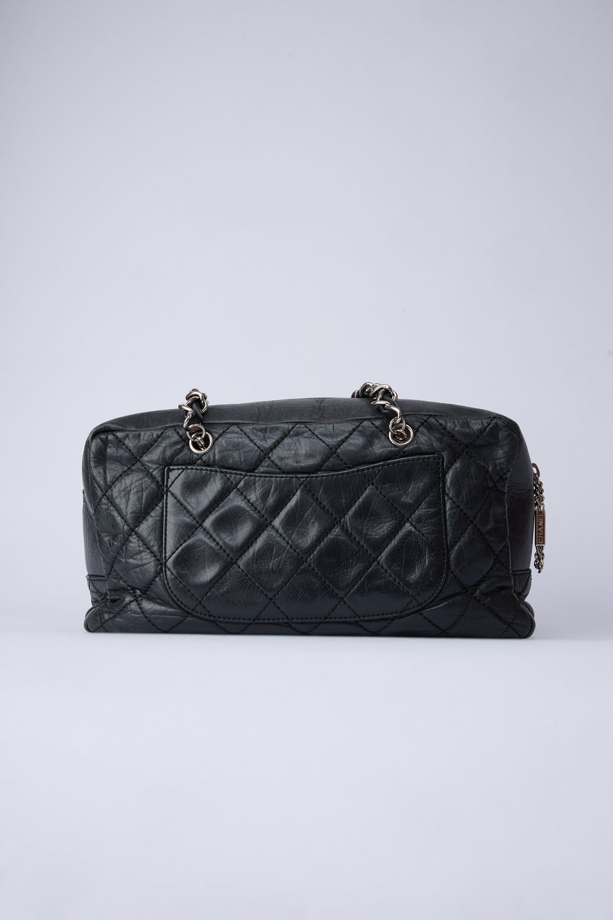 CHANEL CAMBON LIGNE BLACK CHAIN BOWLER
