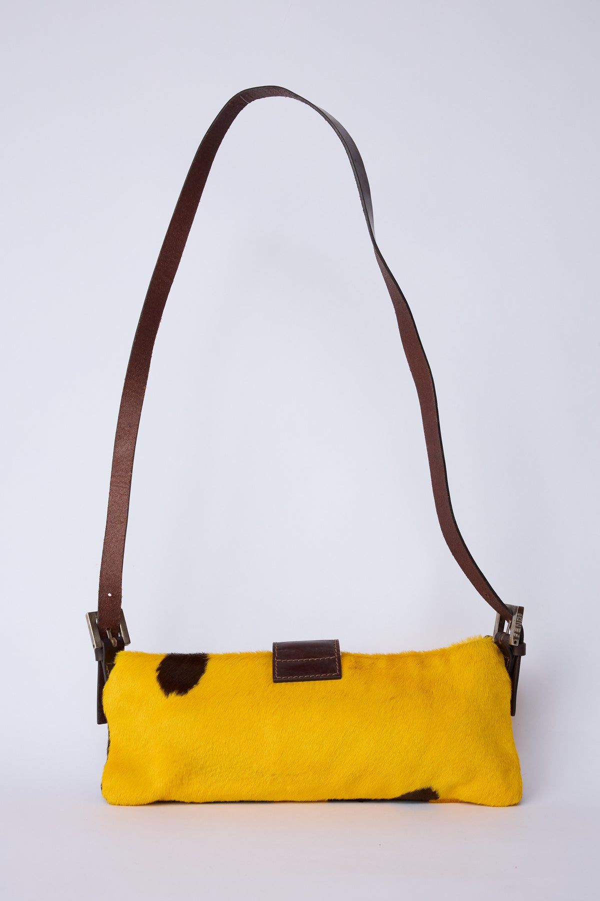 FENDI COW-PRINT PONY HAIR SLING BAG