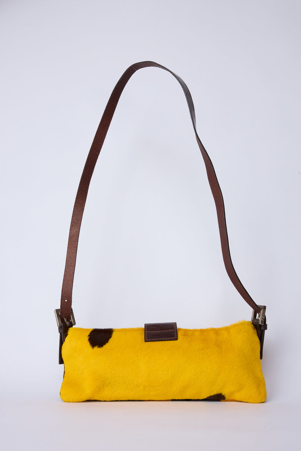 FENDI COW-PRINT PONY HAIR SLING BAG
