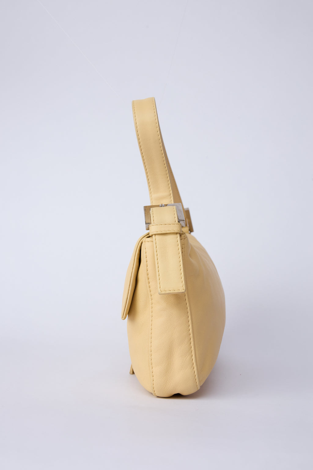 FENDI CREAM LEATHER BAGUETTE