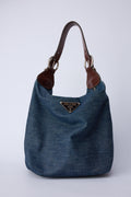 PRADA DENIM BUCKET BAG