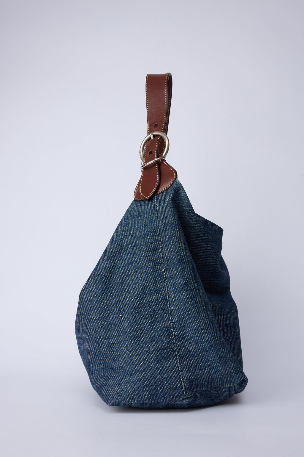 PRADA DENIM BUCKET BAG